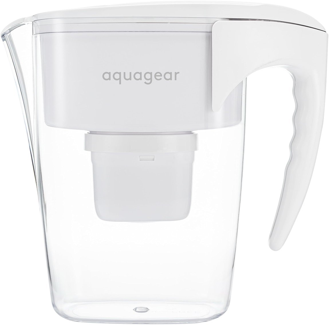 Aquagear Water Filter Pitcher – Lead, Chlorine, PFOA/PFOS, Microplastics Filter, 10 Cup, 120 Gallon Filter Life - Filter Media Made in USA - Product Image