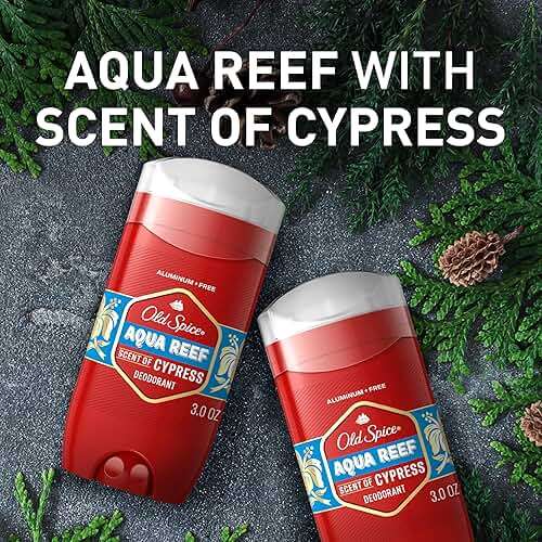 Old Spice Aluminum Free Deodorant for Men, 24/7 Odor Protection, 24/7 Freshness & Lasting Scent, Aqua Reef with Cypress Scent, 3.0 oz (Pack of 2) - Image 7