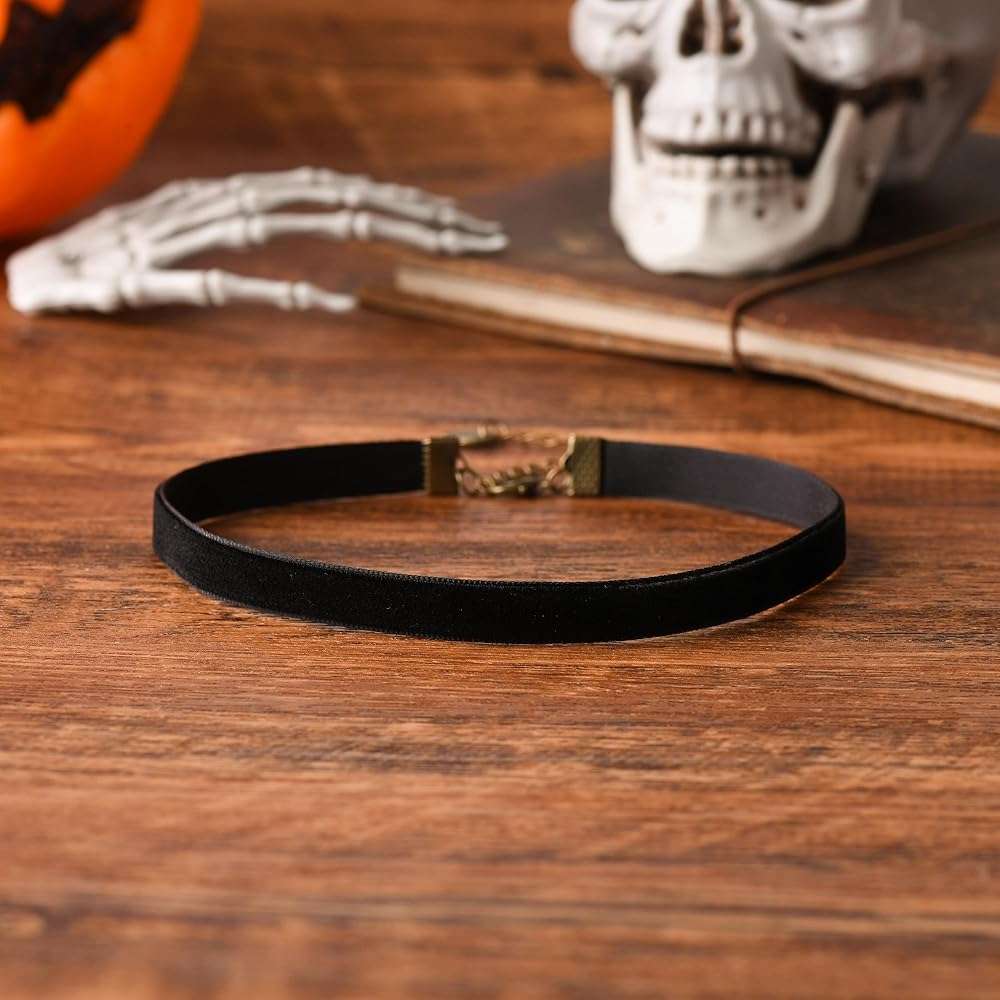RareLove Classic Black Velvet 10mm Choker Necklace - Image 6