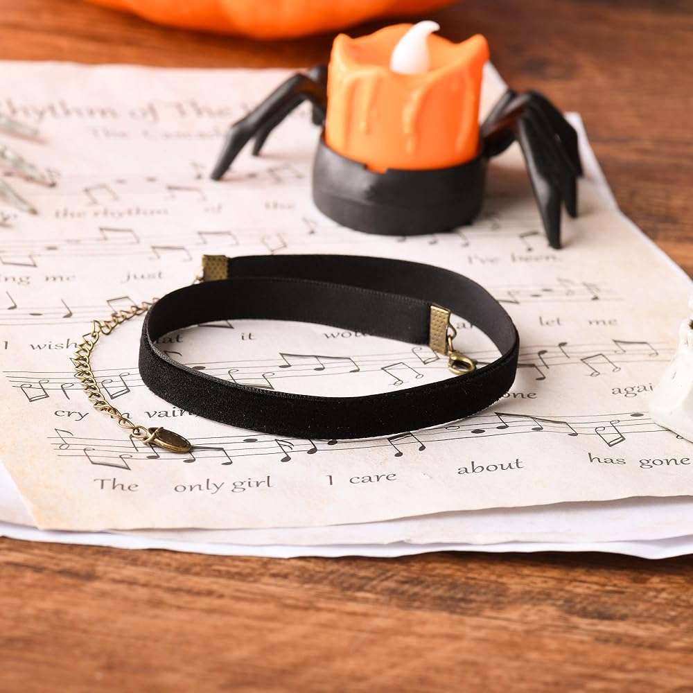 RareLove Classic Black Velvet 10mm Choker Necklace - Image 7