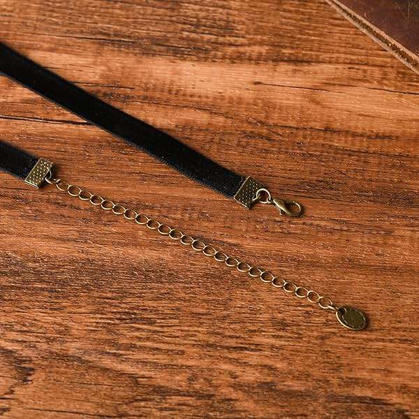 RareLove Classic Black Velvet 10mm Choker Necklace - Image 8