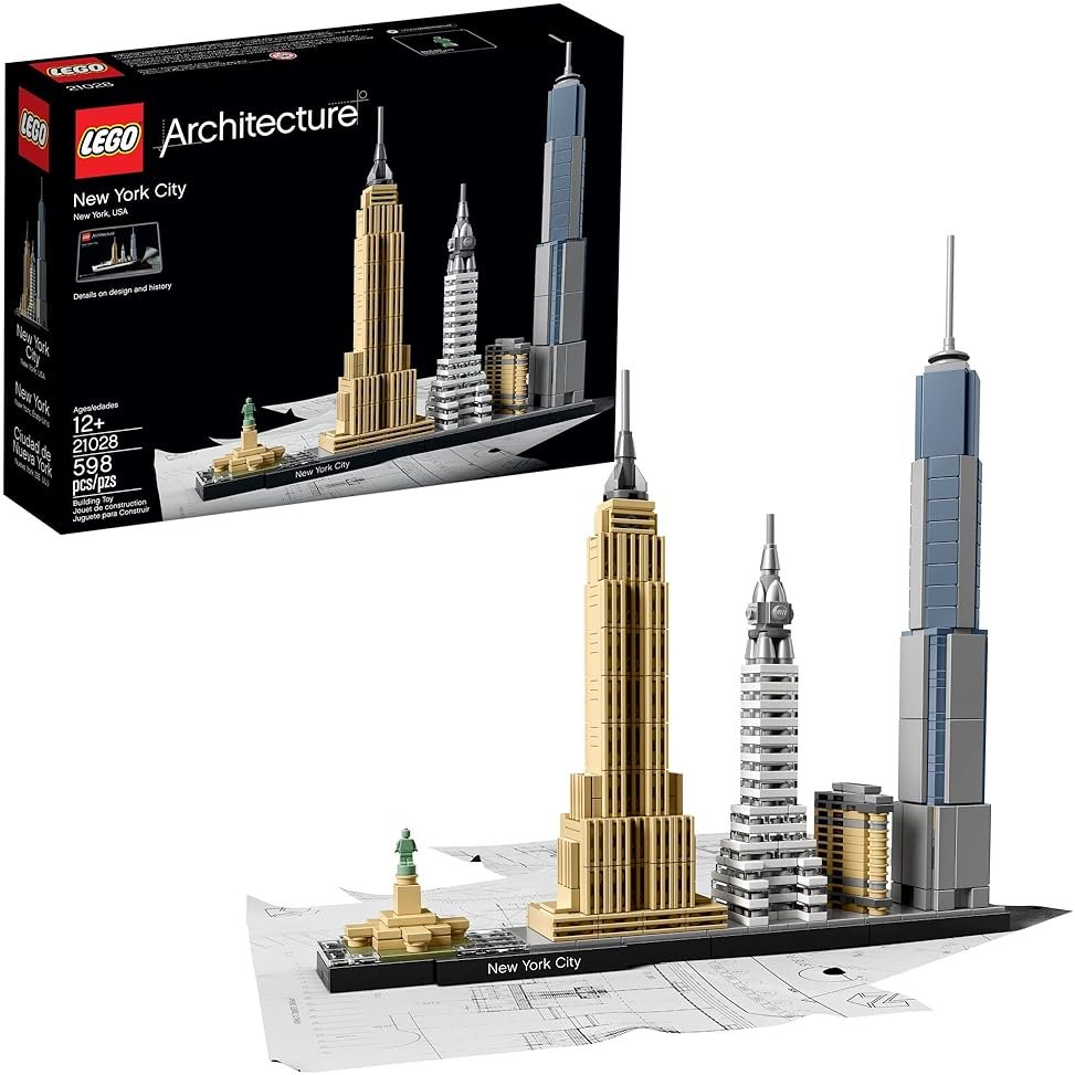 LEGO Architecture New York City Model Kit - Bedroom or Office Decor for Kids & Adults, Ages 12+ - Building Blocks to Display - NYC Gift & Souvenir Ideas - 21028 - Product Image