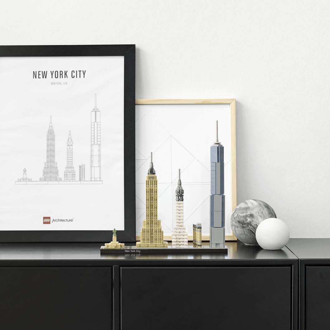LEGO Architecture New York City Model Kit - Bedroom or Office Decor for Kids & Adults, Ages 12+ - Building Blocks to Display - NYC Gift & Souvenir Ideas - 21028 - Image 4