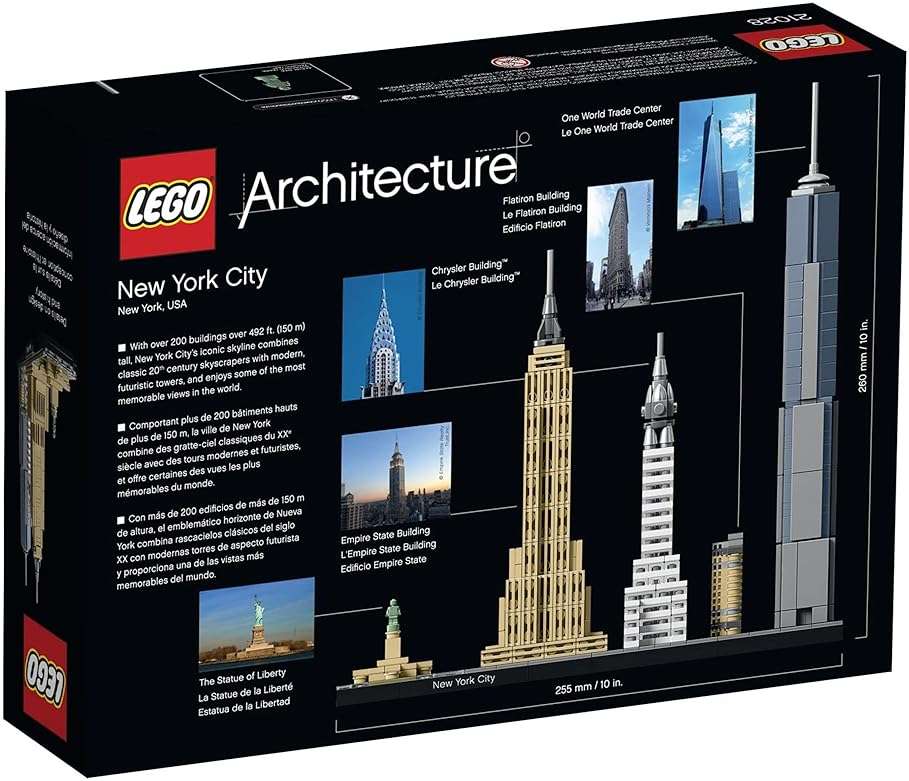 LEGO Architecture New York City Model Kit - Bedroom or Office Decor for Kids & Adults, Ages 12+ - Building Blocks to Display - NYC Gift & Souvenir Ideas - 21028 - Image 7