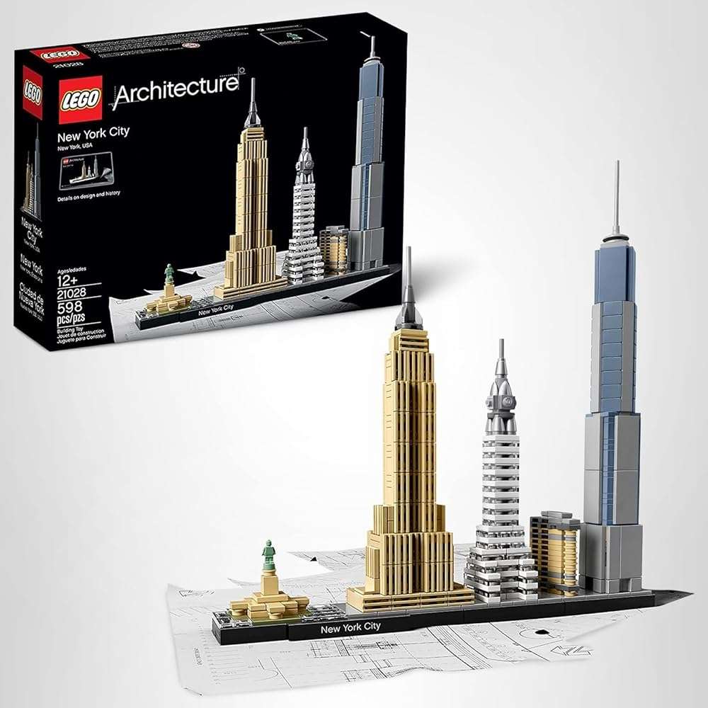 LEGO Architecture New York City Model Kit - Bedroom or Office Decor for Kids & Adults, Ages 12+ - Building Blocks to Display - NYC Gift & Souvenir Ideas - 21028 - Image 8