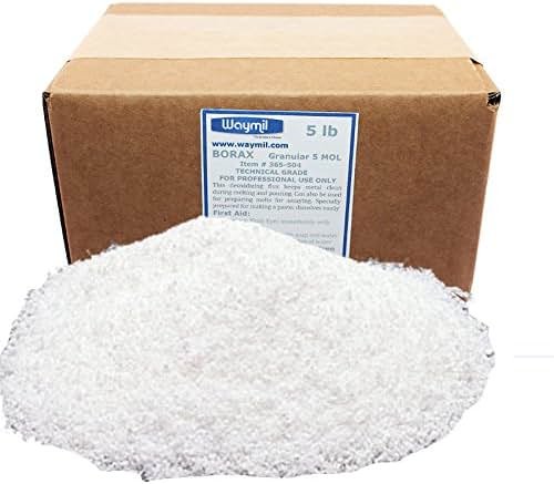 Borax Flux Granular for Gold & Silver Melting – Jewelry Casting, Assaying, Soldering & Crucible Glazing – Removes Oxides & Improves Metal Flow – 5 lb - Product Image