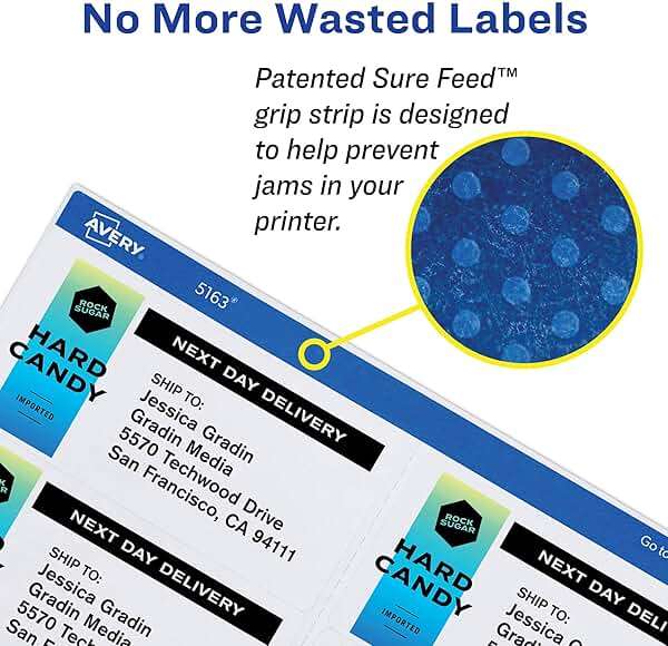 Avery Durable ID Labels, Permanent Adhesive, 1-1/4" x 1-3/4", Pack of 256 (6791) - Image 4