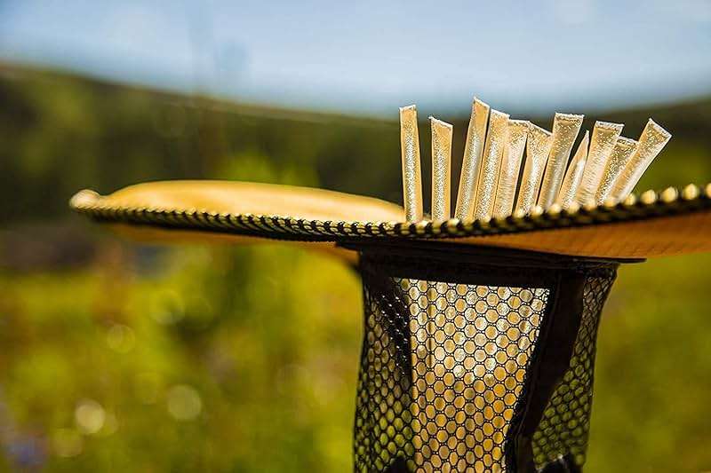 The Honey Jar Plain Honey Sticks - Pure Honey Straws For Tea, Coffee, or a Healthy Treat - One Teaspoon of Flavored Honey Per Stick - Made In The USA with Real Honey - (100 Count) - Image 6