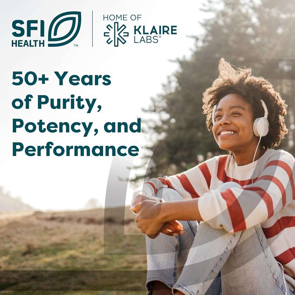 Klaire Labs SFI Health Green Tea Extract - 500 Milligrams Green Tea Leaf Extract, 95% Polyphenol Content 250 Milligrams EGCG (60 Vegetarian Capsules) - Image 5