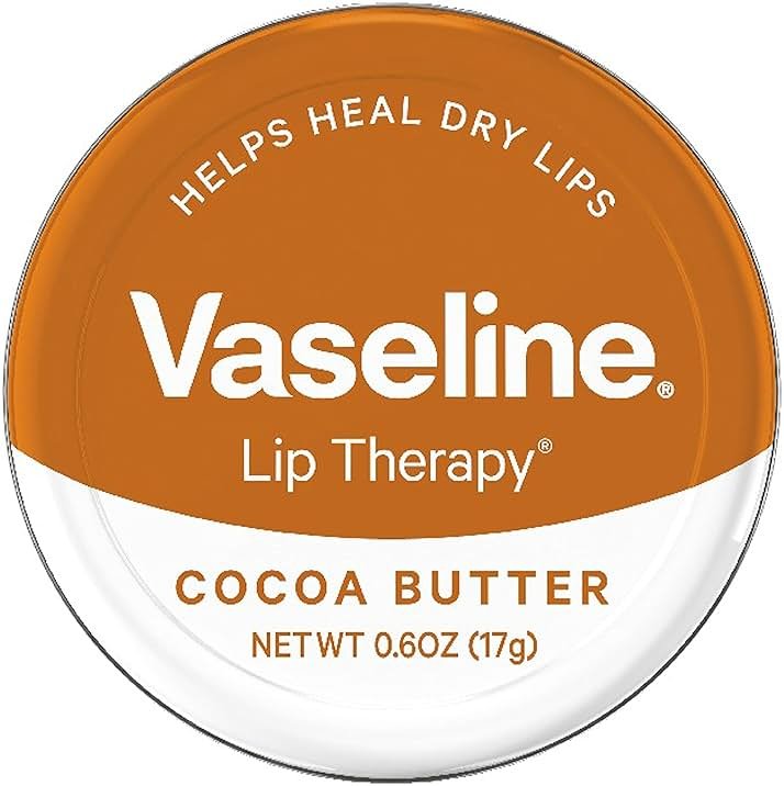 Vaseline Lip Therapy Lip Balm Tin, Cocoa Butter, 0.6 oz - Product Image