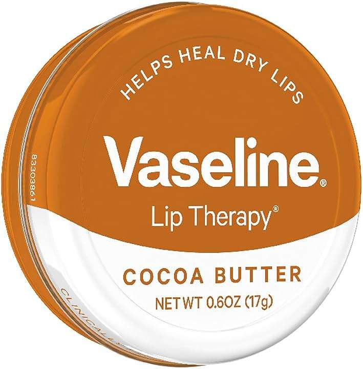 Vaseline Lip Therapy Lip Balm Tin, Cocoa Butter, 0.6 oz - Image 3
