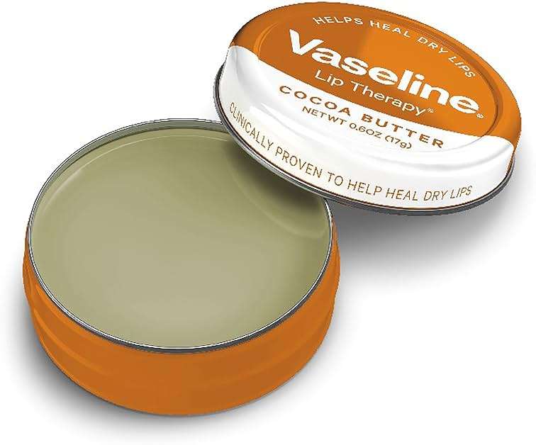 Vaseline Lip Therapy Lip Balm Tin, Cocoa Butter, 0.6 oz - Image 4