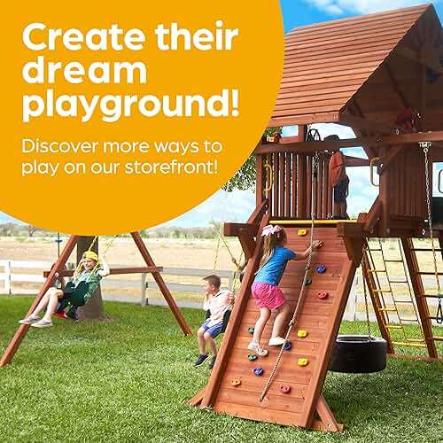 Jungle Gym Kingdom Swing Sets for Backyard, Monkey Bars & Swingset Accessories - Set Includes 18" Trapeze Swing Bar & 48" Heavy Duty Chain with Locking Carabiners - Outdoor Play Equipment (Green) - Image 8