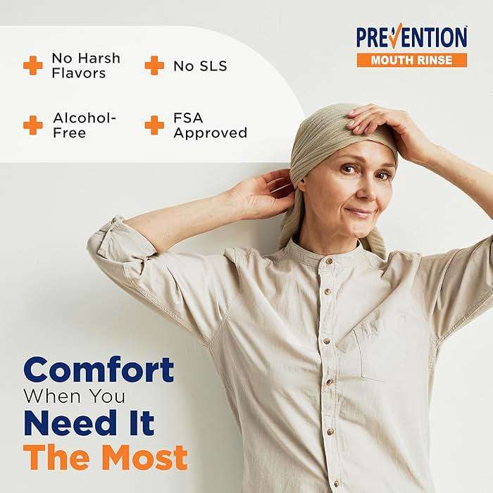 Prevention Oncology Alcohol Free Mouthwash, Soothing, Gentle, & Moisturizing, Mouthsore and Dry Mouth Mouthwash Specially Formulated for Patients Undergoing Oncology Treatment - 1-Pack - Image 2