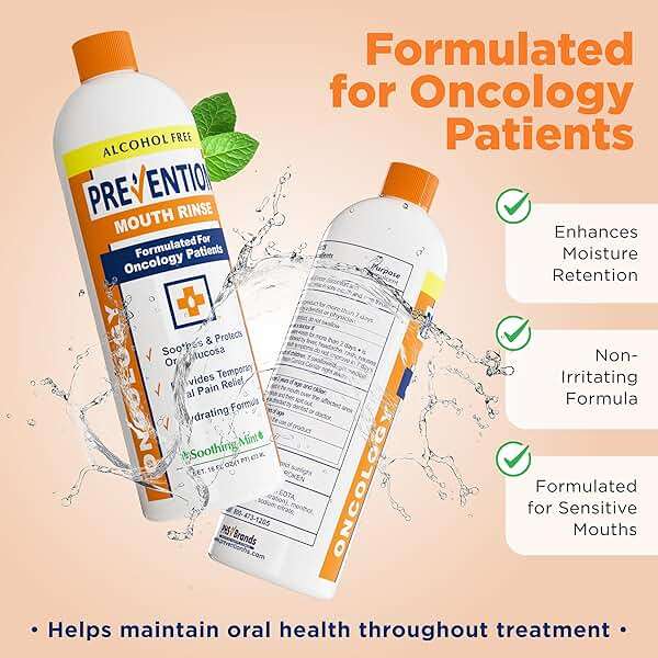 Prevention Oncology Alcohol Free Mouthwash, Soothing, Gentle, & Moisturizing, Mouthsore and Dry Mouth Mouthwash Specially Formulated for Patients Undergoing Oncology Treatment - 1-Pack - Image 3