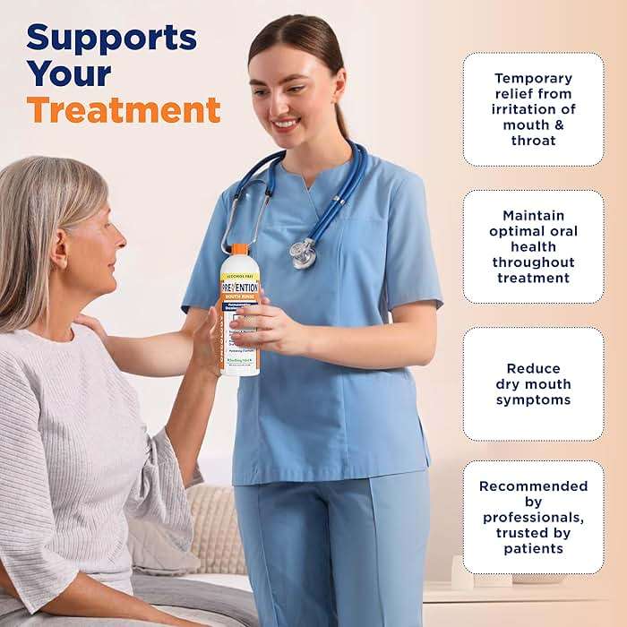 Prevention Oncology Alcohol Free Mouthwash, Soothing, Gentle, & Moisturizing, Mouthsore and Dry Mouth Mouthwash Specially Formulated for Patients Undergoing Oncology Treatment - 1-Pack - Image 4