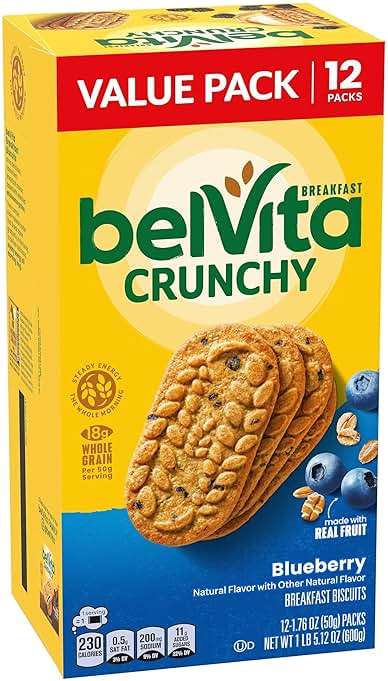 belVita Breakfast Bars Biscuits, Blueberry, Value Pack, 12 Packs (4 Biscuits Per Pack) - Image 13