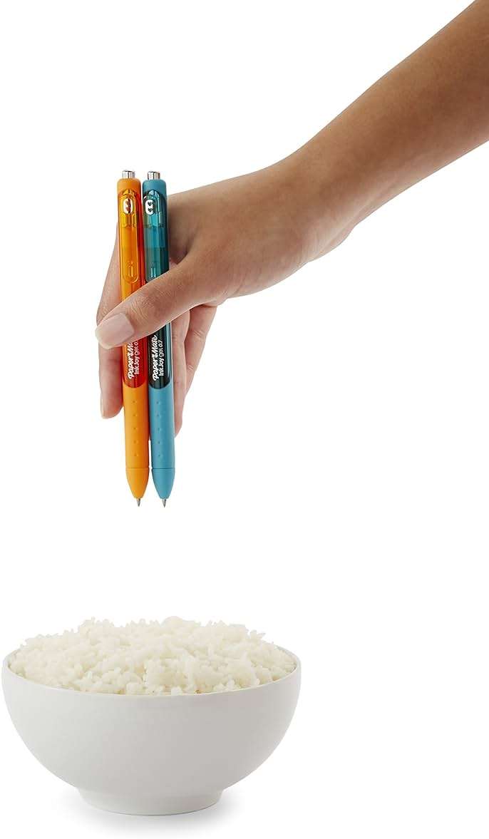 Paper Mate InkJoy Black Gel Pens Medium Point (0.7 mm) Comfort Grip 10 Count Fast Dry Ink Ideal for Smooth Writing - Image 9