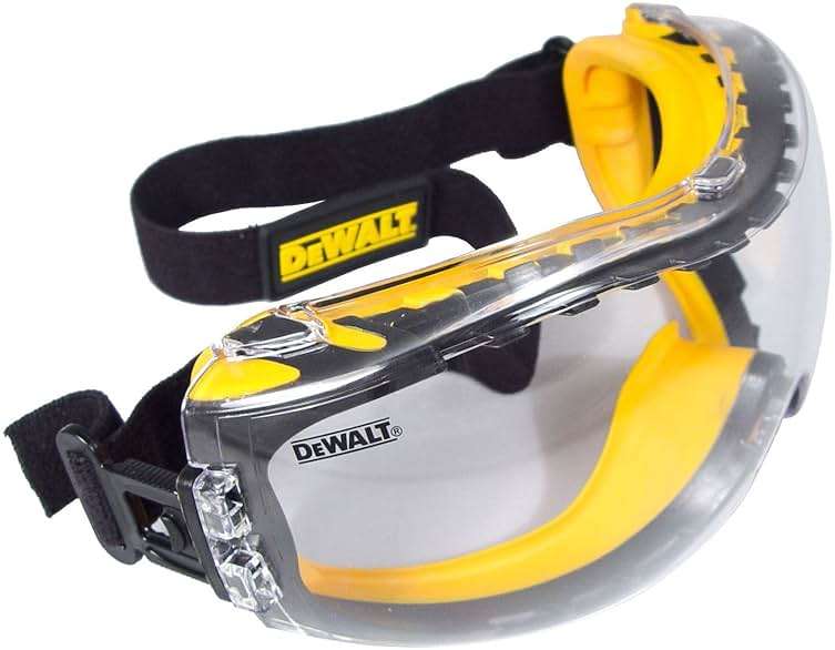 Dewalt DPG82 Concealer Anti-Fog Dual Mold Safety Goggle - 1 Pair - Image 2