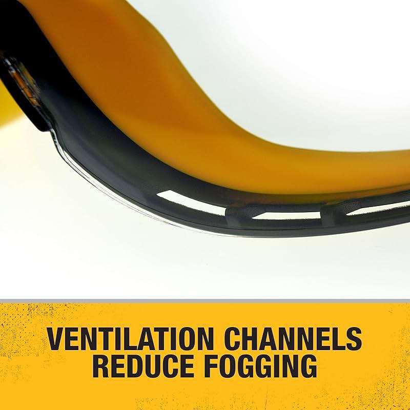 Dewalt DPG82 Concealer Anti-Fog Dual Mold Safety Goggle - 1 Pair - Image 5