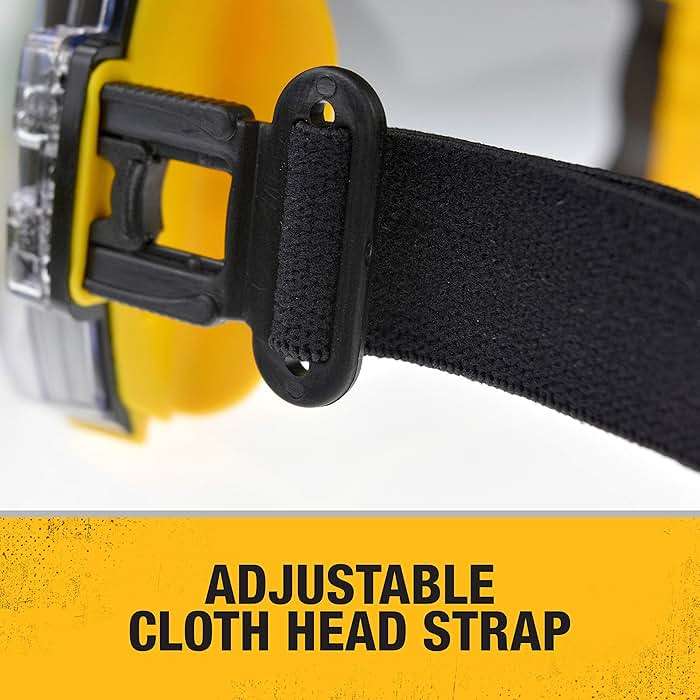 Dewalt DPG82 Concealer Anti-Fog Dual Mold Safety Goggle - 1 Pair - Image 6