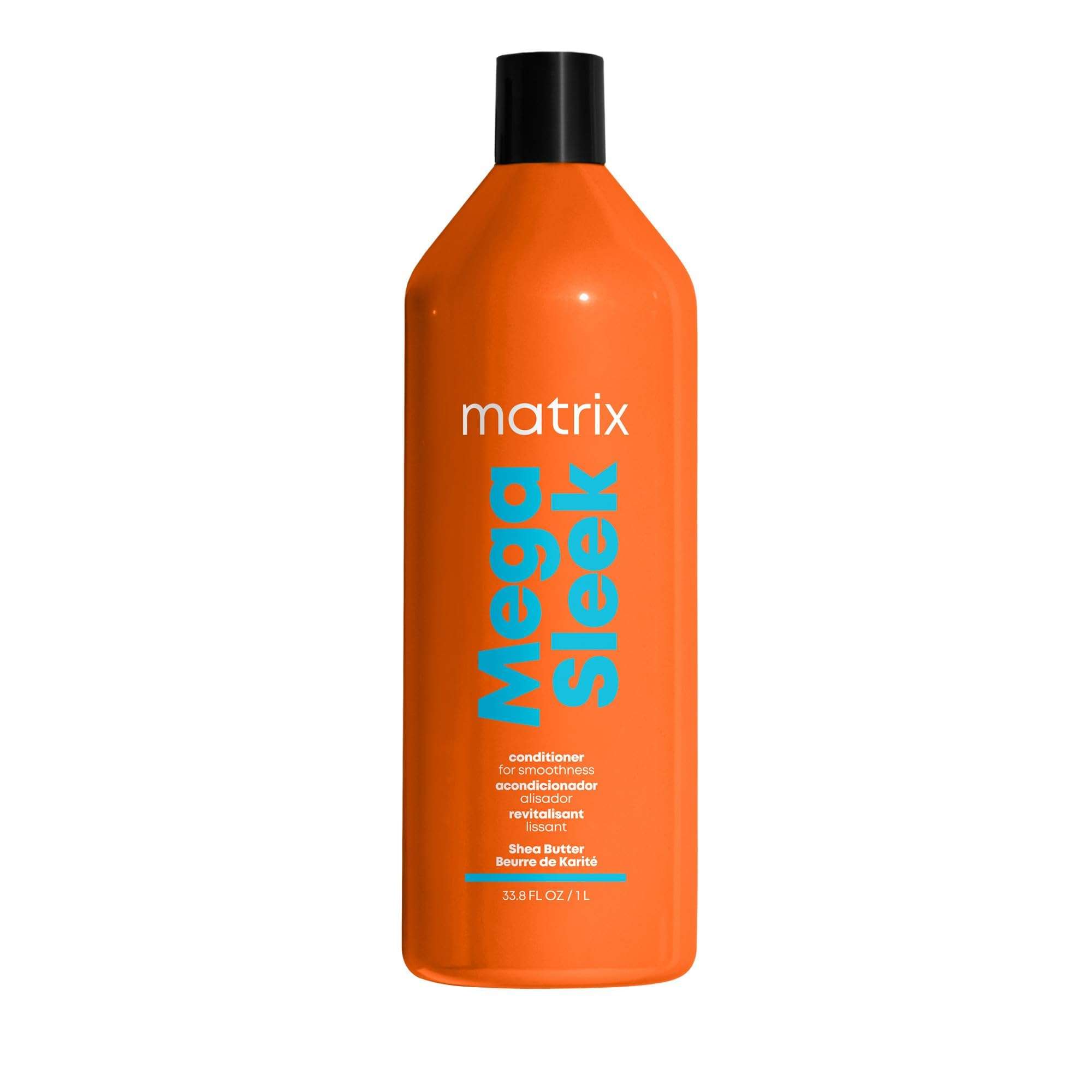 Matrix Mega Sleek Conditioner - Smoothing and Detangling, For Dry, Damaged & Frizzy Hair, Salon Professional Conditioner, With Shea Butter, Vegan - Image 1