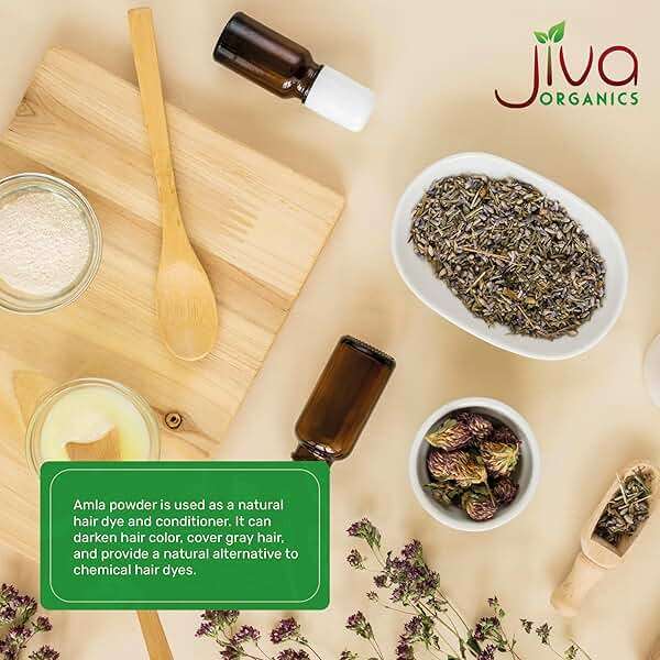 Jiva Organics Organic Pure Amla Berry Powder, 7 Ounce - Food Grade & Non-GMO - for Cooking & Beauty Care - Image 5