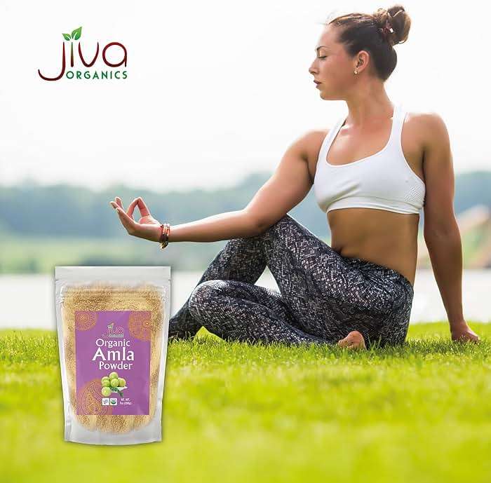 Jiva Organics Organic Pure Amla Berry Powder, 7 Ounce - Food Grade & Non-GMO - for Cooking & Beauty Care - Image 6