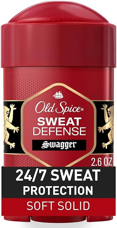 Old Spice Sweat Defense Antiperspirant & Deodorant for Men, 24/7 Ultimate Sweat Protection, Long Lasting Scent, Soft Solid, Swagger with Cedarwood Scent, 2.6 oz - Product Image
