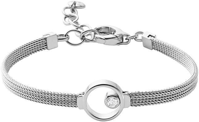 Skagen Women's Trendy Silver, Rose Gold or Gold Stainless Steel Bangle or Cuff Bracelet - Product Image