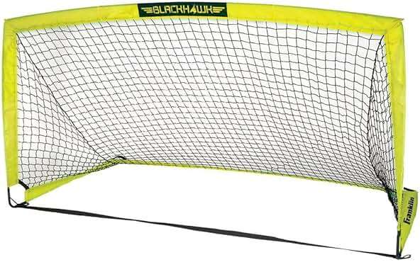Franklin Sports Blackhawk Backyard Soccer Goal - Portable Pop Up Soccer Nets - Youth + Adult Folding Indoor + Outdoor Goals - Multiple Sizes + Colors - Perfect for Games + Practice - Image 1