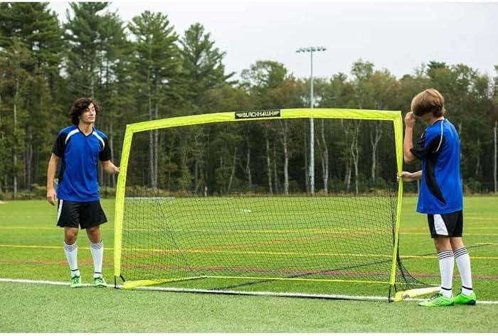 Franklin Sports Blackhawk Backyard Soccer Goal - Portable Pop Up Soccer Nets - Youth + Adult Folding Indoor + Outdoor Goals - Multiple Sizes + Colors - Perfect for Games + Practice - Image 5