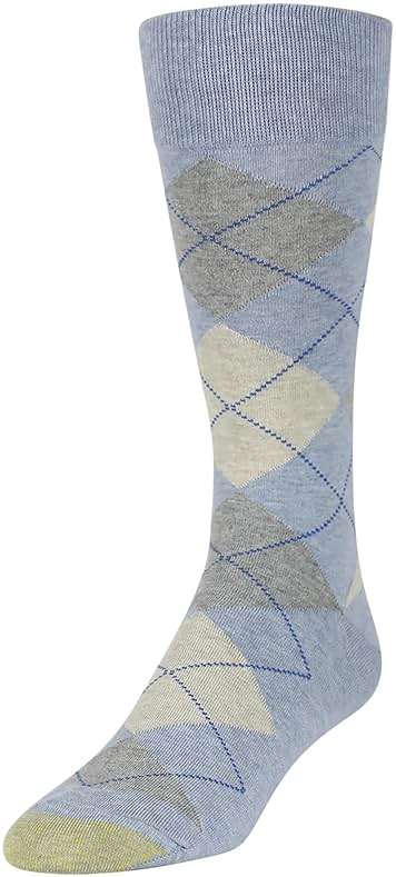 GOLDTOE mens Carlyle Argyle Crew Dress Socks, 3-pairs - Image 2