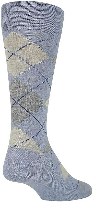 GOLDTOE mens Carlyle Argyle Crew Dress Socks, 3-pairs - Image 4