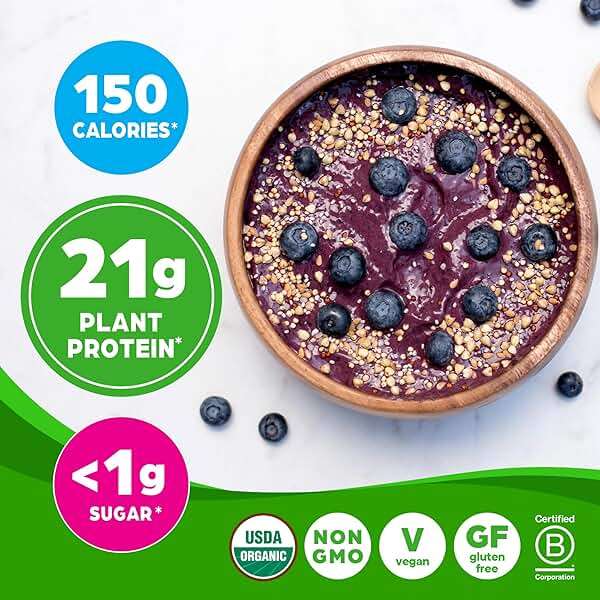 Orgain Organic Vegan Protein Powder, Vanilla Bean - 21g Plant Based Protein, 4g Prebiotic Fiber, No Lactose Ingredients, No Added Sugar, Non-GMO, For Shakes & Smoothies, 1.02 lb (Packaging May Vary) - Image 4