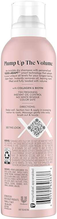 Nexxus Styling Refreshing for Hair Volume Volume Refresh Dry Shampoo Powered by FLEXX-ADAPT™ Technology and Infused with a Protein Complex 5 oz - Image 2