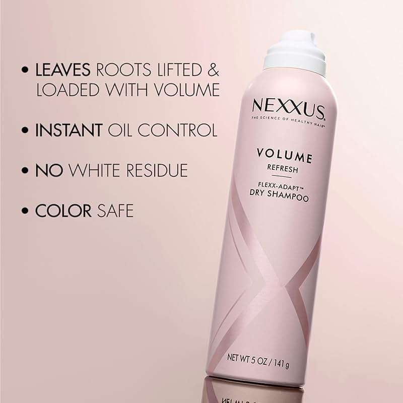 Nexxus Styling Refreshing for Hair Volume Volume Refresh Dry Shampoo Powered by FLEXX-ADAPT™ Technology and Infused with a Protein Complex 5 oz - Image 6