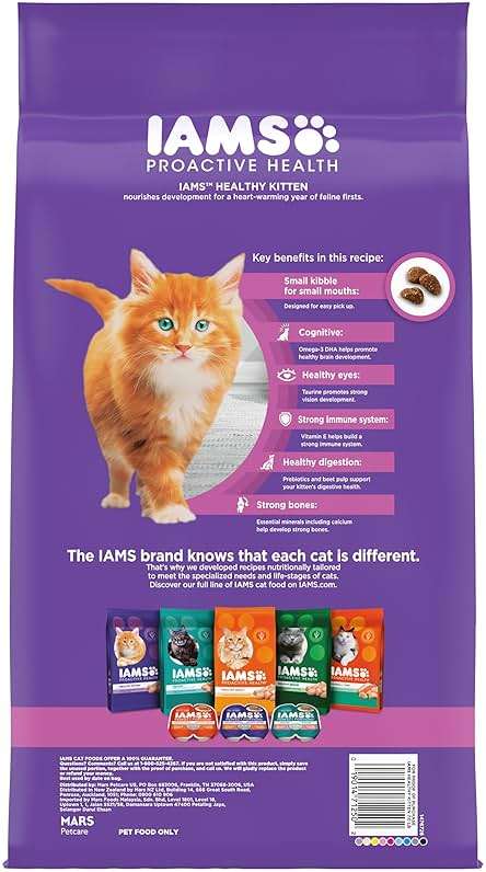 IAMS Proactive Health Kitten Dry Cat Food, Healthy Kitten Food Dry Recipe with Real Chicken in Every Bite, 7 lb. Bag - Image 3
