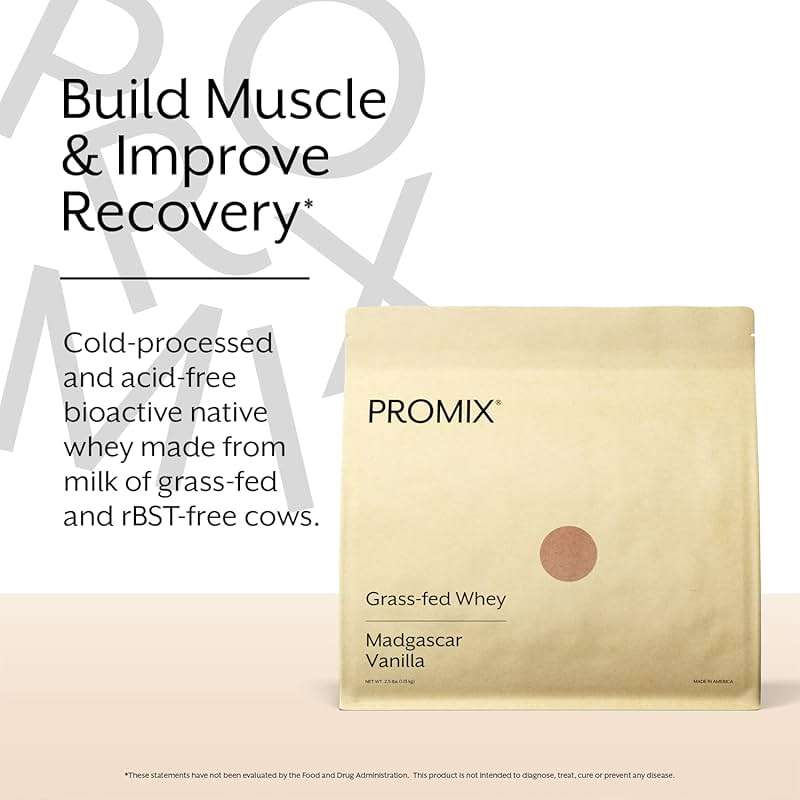 ProMix Nutrition Whey Protein Powder, Vanilla - Grass-Fed & 100% All Natural - Post Workout Fitness & Nutrition Shakes, Smoothies, Baking & Cooking Recipes - 2.5 Pound (Pack of 2) - Image 3