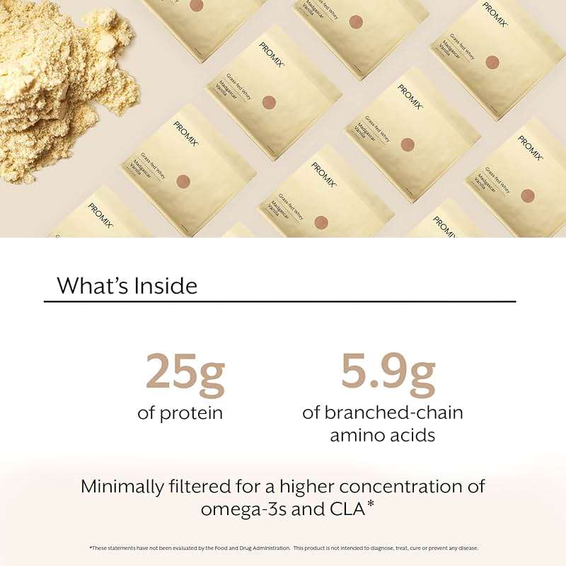 ProMix Nutrition Whey Protein Powder, Vanilla - Grass-Fed & 100% All Natural - Post Workout Fitness & Nutrition Shakes, Smoothies, Baking & Cooking Recipes - 2.5 Pound (Pack of 2) - Image 4