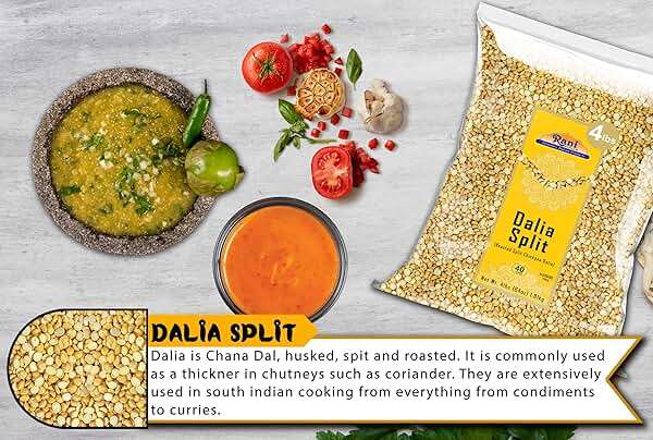 Rani Daliya Split (Roasted Split Chickpeas Dalia) 4lbs (64oz) ~ All Natural | Vegan | Indian Origin - Image 7