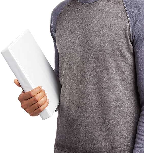 Amazon Basics 3-Ring Binder, 1-Inch - White, 4-Pack - Image 5