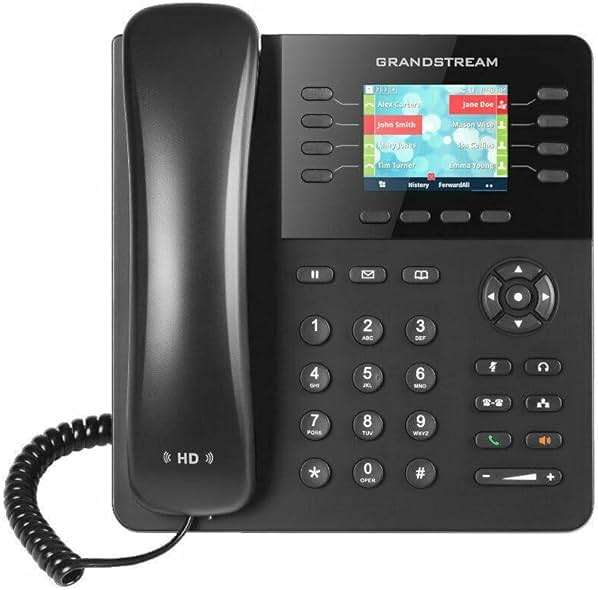 Grandstream GXP2135 IP Phone | 8 Lines, 4 SIP Accounts | 2.8-Inch Color Display | Dual-Port Gigabit Ethernet with Integrated PoE - Image 3