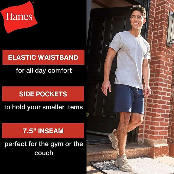 Hanes Men's Jersey Pocket Short - Image 4