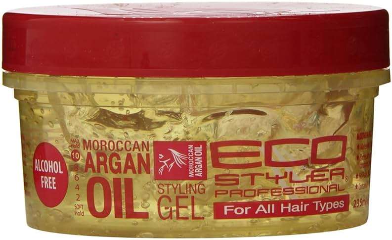 ECOCO EcoStyler Gel, Moroccan Argan Oil, 8 oz (Pack of 2) - Image 1