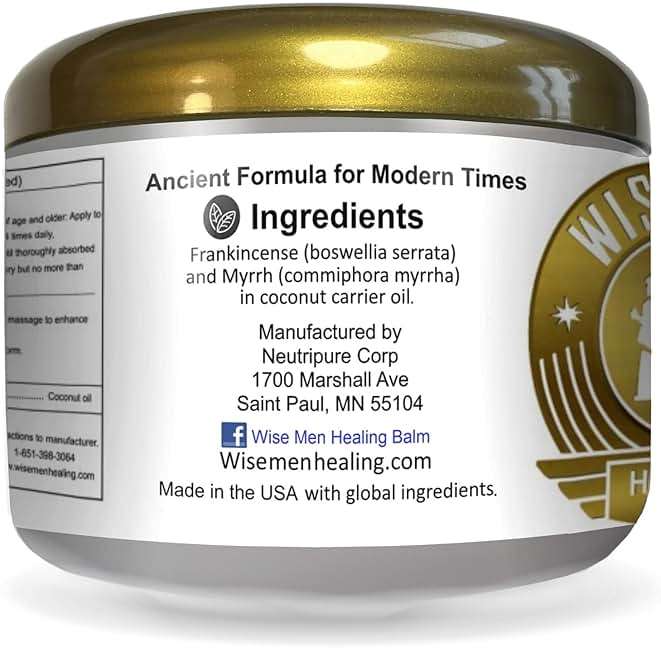 Wise Men Healing Balm with Myrrh and Frankincense Essential Oils for Soothing Nerve Relief Massage - Image 4