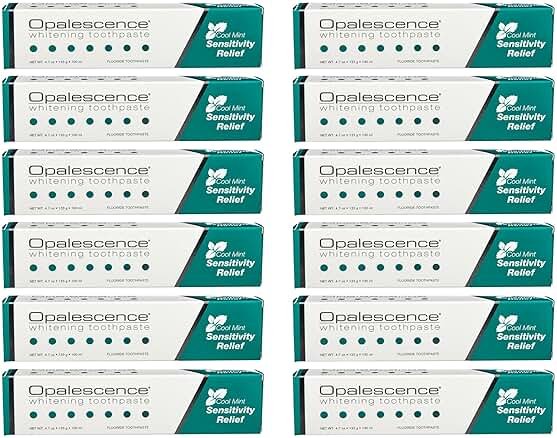 Opalescence Whitening Toothpaste for Sensitive Teeth (12 Pack) - Oral Care, Mint Flavor, Gluten Free - 5167-12 - Product Image