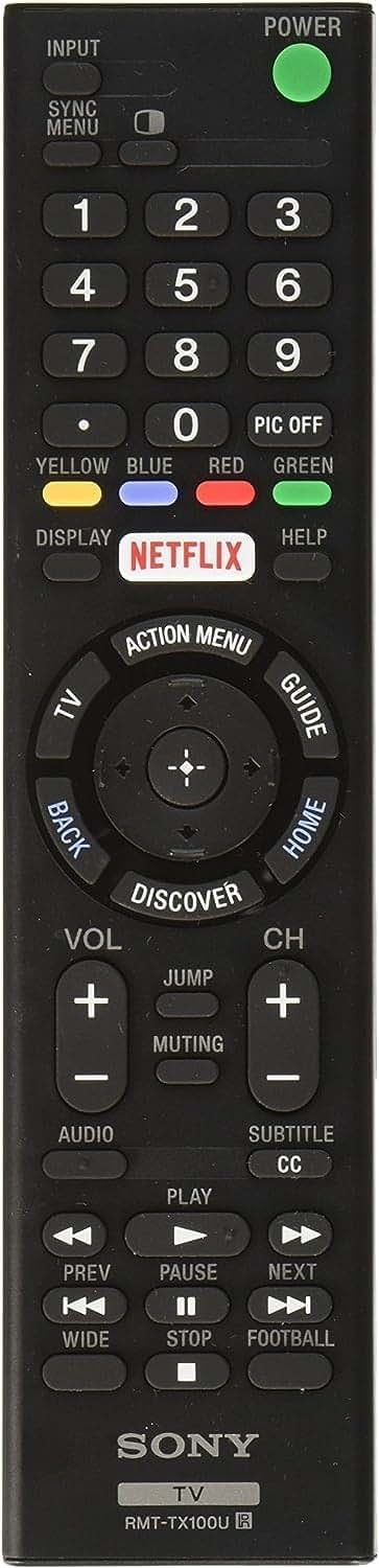 Original Sony LED Smart TV Remote Control RMT-TX100U Netflix - Product Image