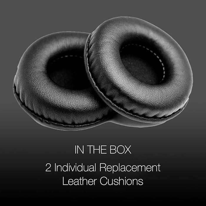 Global Teck Ear Pad for Headset Headband - Soft Memory Foam with Leatherette Earpiece Cover, 2-Pack, Replacement for Blue Parrot Ear Cushions B250 XT/XTS, Poly CS540, Savi W440/W445/W740/W745 - Image 2
