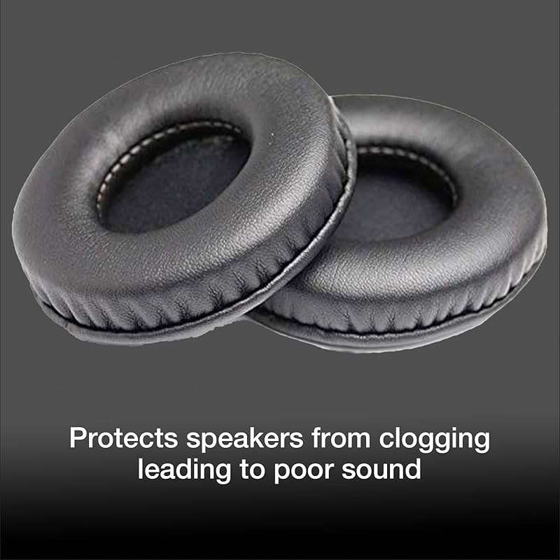 Global Teck Ear Pad for Headset Headband - Soft Memory Foam with Leatherette Earpiece Cover, 2-Pack, Replacement for Blue Parrot Ear Cushions B250 XT/XTS, Poly CS540, Savi W440/W445/W740/W745 - Image 3